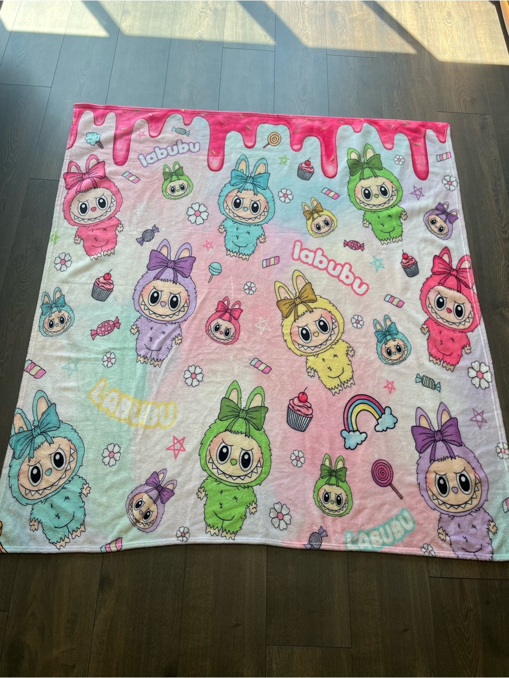 NWOT Labubu Plush Throw Blanket